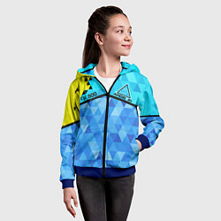 Толстовка на молнии детская DETROIT: BECOME HUMAN, цвет: 3D-синий — фото 2