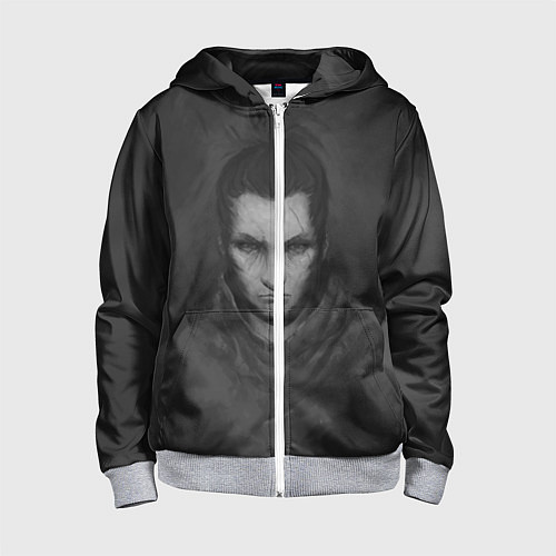 Детская толстовка на молнии Sekiro Art / 3D-Меланж – фото 1