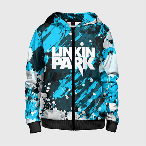 Детская толстовка на молнии Linkin Park / 3D-Черный – фото 1