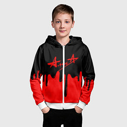 Толстовка на молнии детская АлисА, цвет: 3D-белый — фото 2