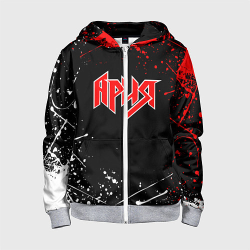 Детская толстовка на молнии АРИЯ / 3D-Меланж – фото 1