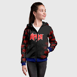 Толстовка на молнии детская АРИЯ, цвет: 3D-синий — фото 2