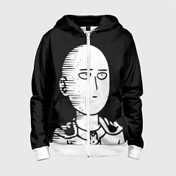 Толстовка на молнии детская ONE-PUNCH MAN, цвет: 3D-белый