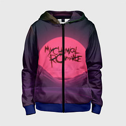 Толстовка на молнии детская MCR Logo, цвет: 3D-синий