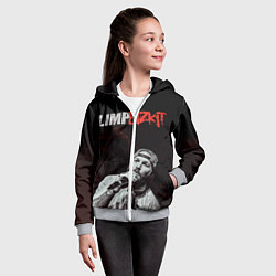 Толстовка на молнии детская Limp Bizkit, цвет: 3D-меланж — фото 2