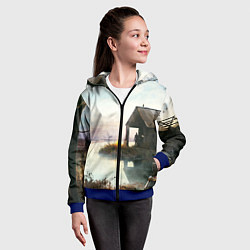 Толстовка на молнии детская STALKER, цвет: 3D-синий — фото 2