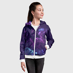 Толстовка на молнии детская Магия, цвет: 3D-белый — фото 2