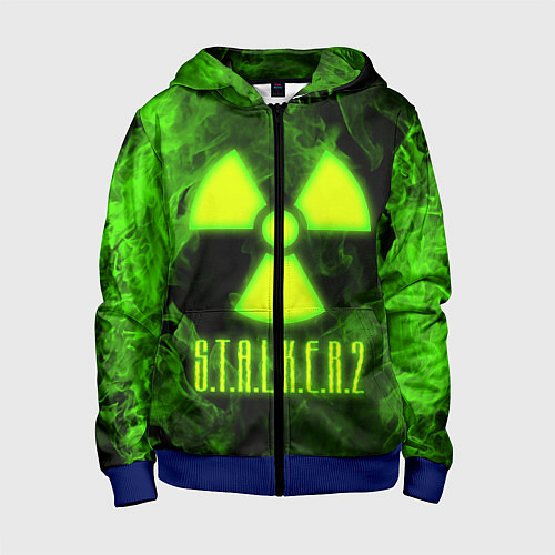 Детская толстовка на молнии STALKER 2 / 3D-Синий – фото 1