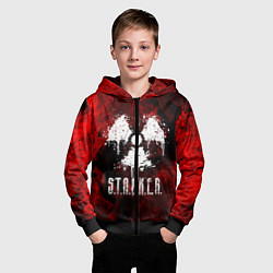 Толстовка на молнии детская STALKER 2, цвет: 3D-черный — фото 2