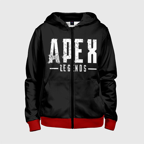 Детская толстовка на молнии Apex Legends / 3D-Красный – фото 1