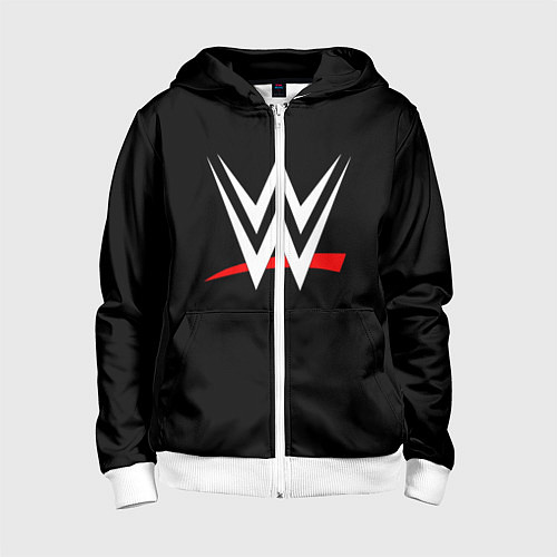 Детская толстовка на молнии WWE / 3D-Белый – фото 1