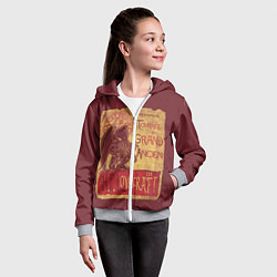 Толстовка на молнии детская Cthulhu, цвет: 3D-меланж — фото 2