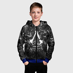 Толстовка на молнии детская Assassin’s Creed, цвет: 3D-синий — фото 2