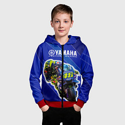 Толстовка на молнии детская Valentino Rossi, цвет: 3D-красный — фото 2