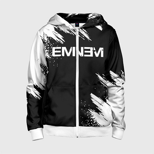 Детская толстовка на молнии EMINEM / 3D-Белый – фото 1