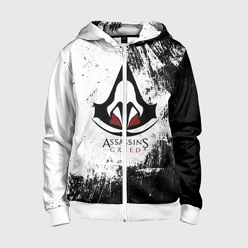 Детская толстовка на молнии Assasin's creed / 3D-Белый – фото 1