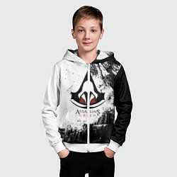 Толстовка на молнии детская Assasin's creed, цвет: 3D-белый — фото 2