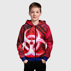 Толстовка на молнии детская Plague Inc LB Oko, цвет: 3D-синий — фото 2