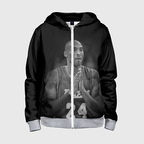Детская толстовка на молнии Коби Брайант / 3D-Меланж – фото 1