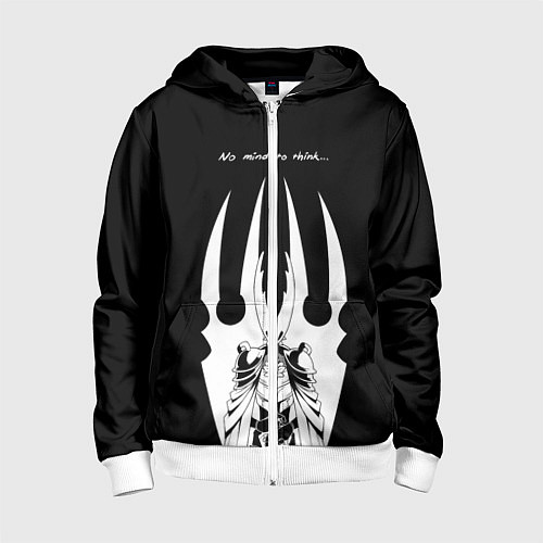 Детская толстовка на молнии Hollow Knight / 3D-Белый – фото 1