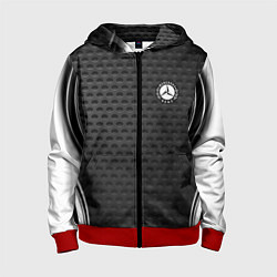 Толстовка на молнии детская MERCEDES-BENZ, цвет: 3D-красный