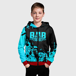 Толстовка на молнии детская ВДВ, цвет: 3D-красный — фото 2