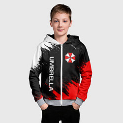 Толстовка на молнии детская UMBRELLA CORP, цвет: 3D-меланж — фото 2