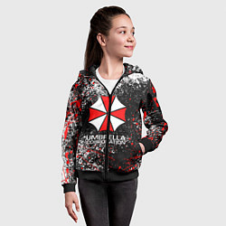 Толстовка на молнии детская UMBRELLA CORP, цвет: 3D-черный — фото 2