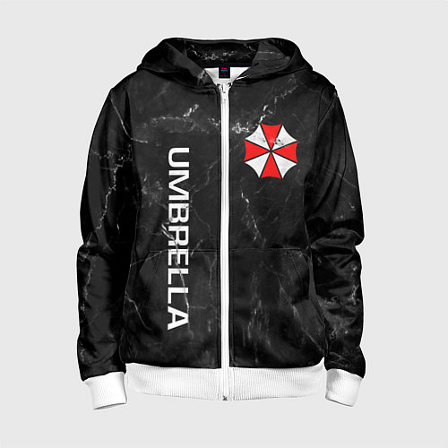 Детская толстовка на молнии UMBRELLA CORP / 3D-Белый – фото 1