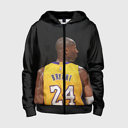 Толстовка на молнии детская Kobe Bryant, цвет: 3D-черный