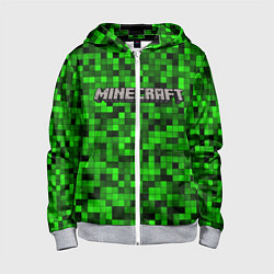 Детская толстовка на молнии MINECRAFT CREEPER КАПЮШОН