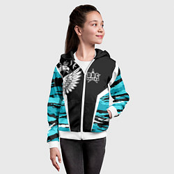 Толстовка на молнии детская ВВС России Камуфляж, цвет: 3D-белый — фото 2