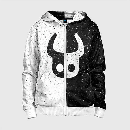 Детская толстовка на молнии Hollow Knight / 3D-Белый – фото 1