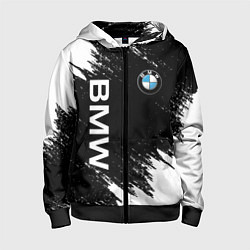 Толстовка на молнии детская BMW, цвет: 3D-черный