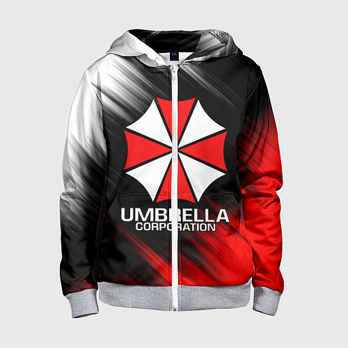 Детская толстовка на молнии UMBRELLA CORP / 3D-Меланж – фото 1