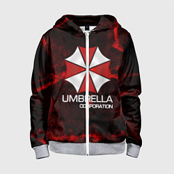 Толстовка на молнии детская UMBRELLA CORP, цвет: 3D-меланж