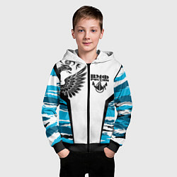 Толстовка на молнии детская ВМФ России камуфляж, цвет: 3D-черный — фото 2