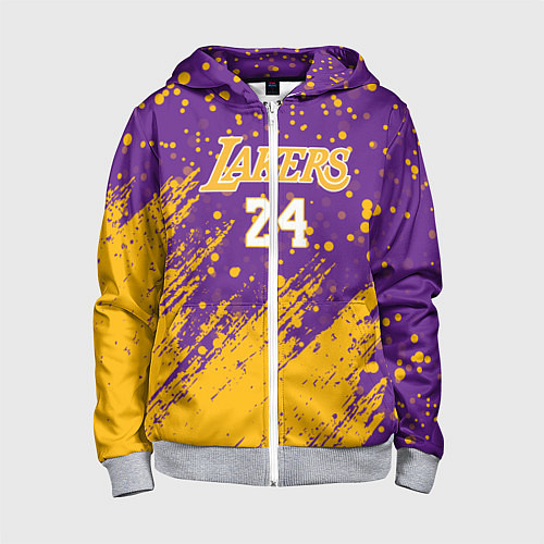 Детская толстовка на молнии KOBE BRYANT / 3D-Меланж – фото 1