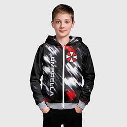 Толстовка на молнии детская UMBRELLA CORPORATION, цвет: 3D-меланж — фото 2