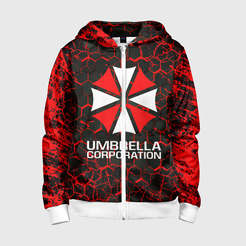 Детская толстовка на молнии UMBRELLA CORPORATION / 3D-Белый – фото 1