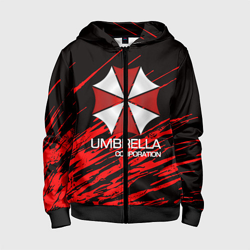 Детская толстовка на молнии UMBRELLA CORP / 3D-Черный – фото 1