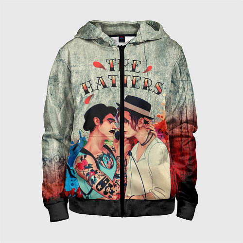 Детская толстовка на молнии THE HATTERS / 3D-Черный – фото 1