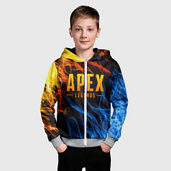 Толстовка на молнии детская APEX LEGENDS, цвет: 3D-меланж — фото 2