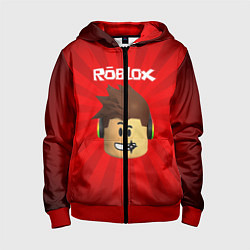 Толстовка на молнии детская ROBLOX, цвет: 3D-красный