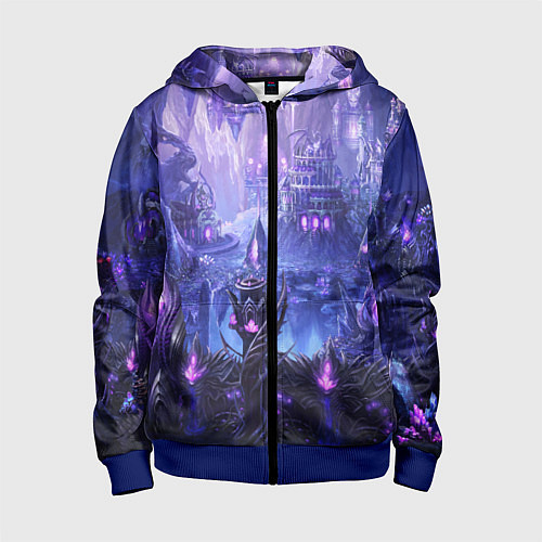 Детская толстовка на молнии HEROES / 3D-Синий – фото 1