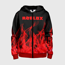 Толстовка на молнии детская ROBLOX, цвет: 3D-красный