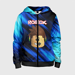 Толстовка на молнии детская ROBLOX, цвет: 3D-черный