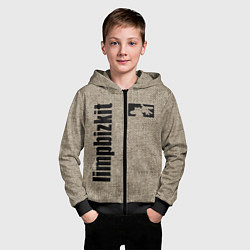 Толстовка на молнии детская LIMP BIZKIT, цвет: 3D-черный — фото 2