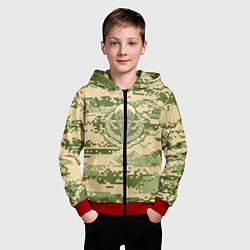 Толстовка на молнии детская ВДВ СССР, цвет: 3D-красный — фото 2