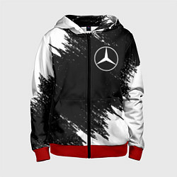 Толстовка на молнии детская MERCEDES, цвет: 3D-красный